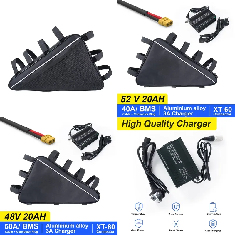 2026 US Triangle Lithium Elect - Ebike Battery 52V 20Ah Triangle Pack recension och pris