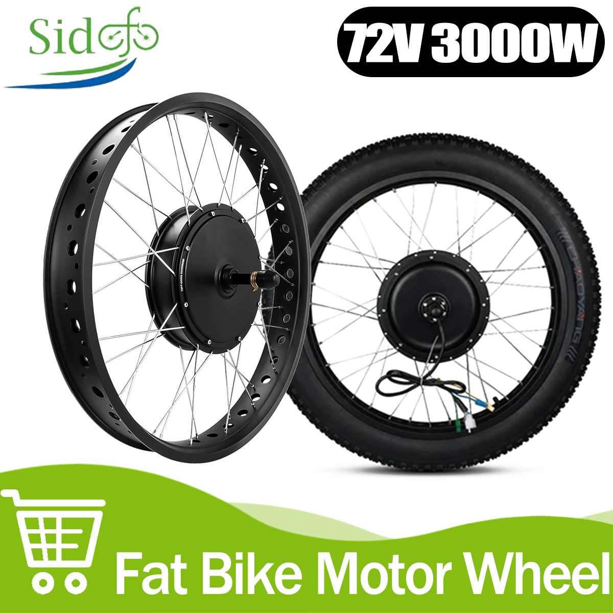 72V 3000W Brushless Gearless H - 72V 5000W Hub Motor Kit recension och pris