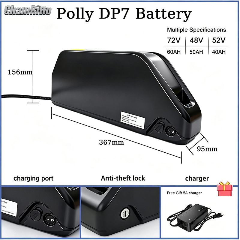 Hailong ebike battery 52v 36v  - Electric Bicycle Battery 72V 30Ah recension och pris