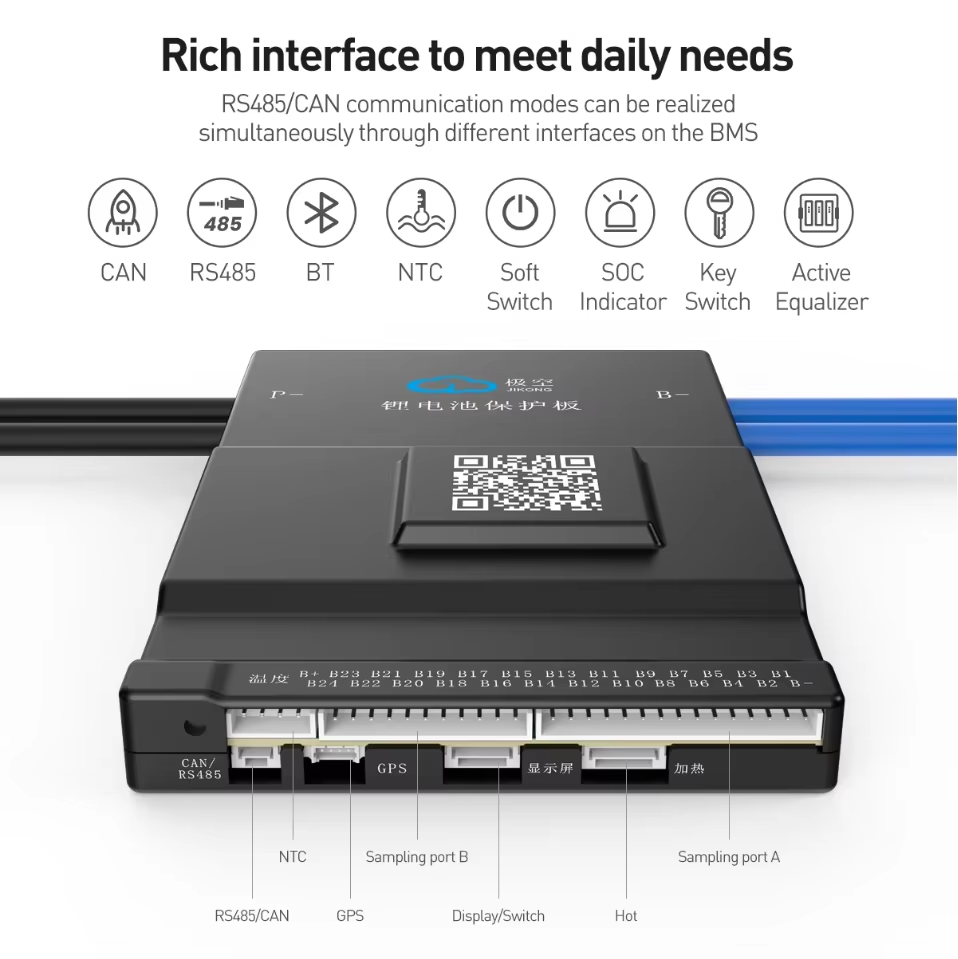 JK BMS Active Balance 150A 1A  - Smart Bms 72V 20S 150A Bluetooth recension och pris
