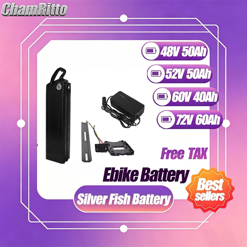 48v Electric Bicycle 52v Silve - Electric Bicycle Battery 72V 30Ah recension och pris