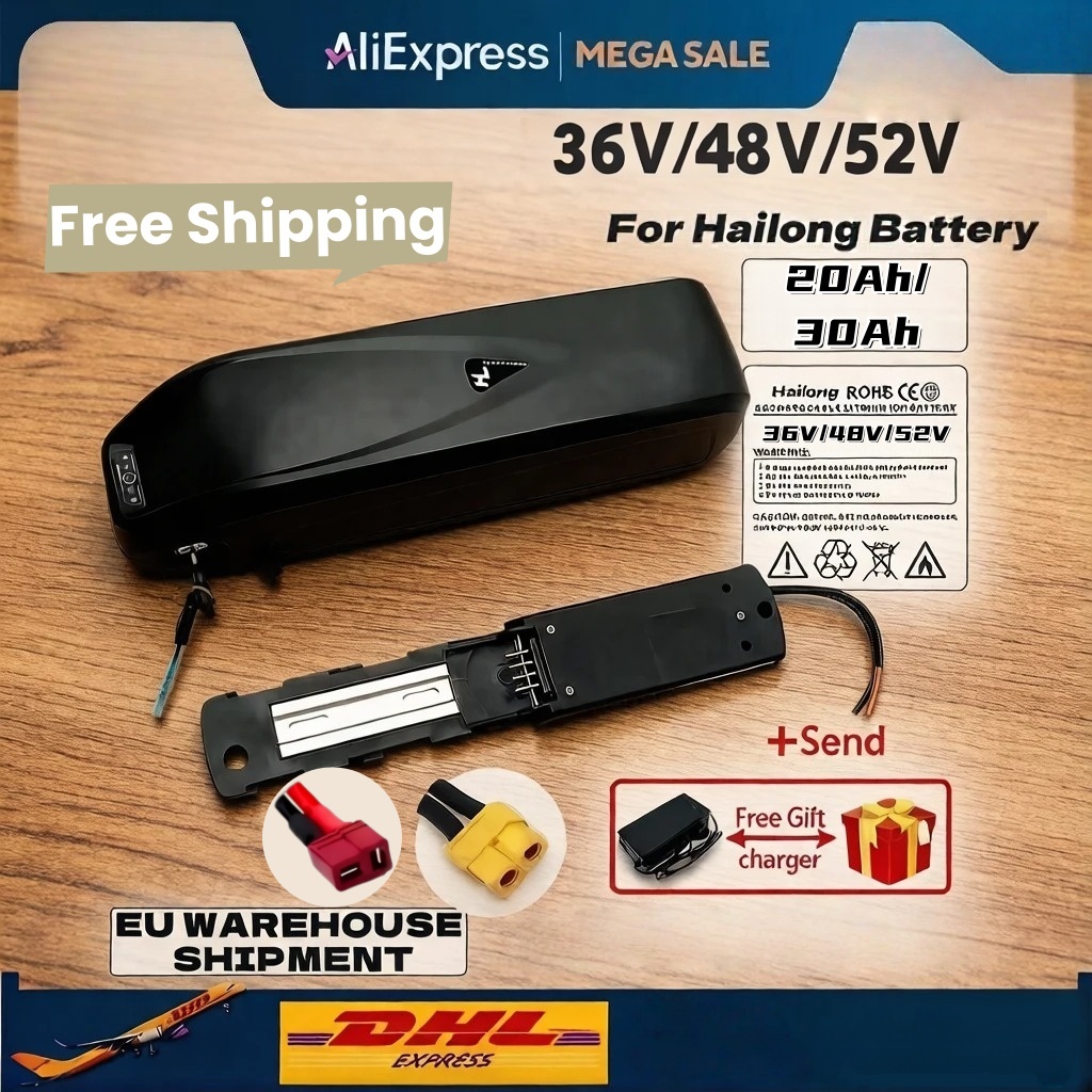 New for Hailong 36V 48V 52V Br - Ebike Battery 48V 20Ah Hailong recension och pris