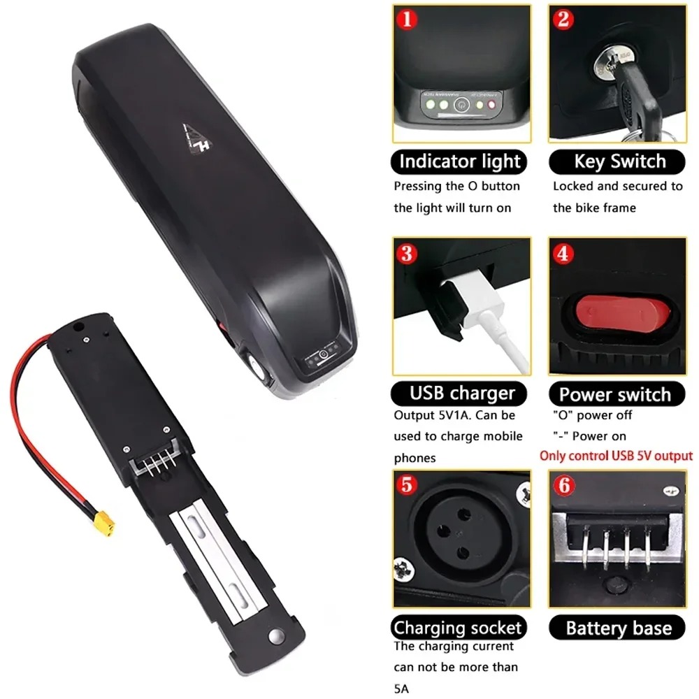 New for Hailong 36V 48V 52V Br - Ebike Battery 48V 20Ah Hailong recension och pris