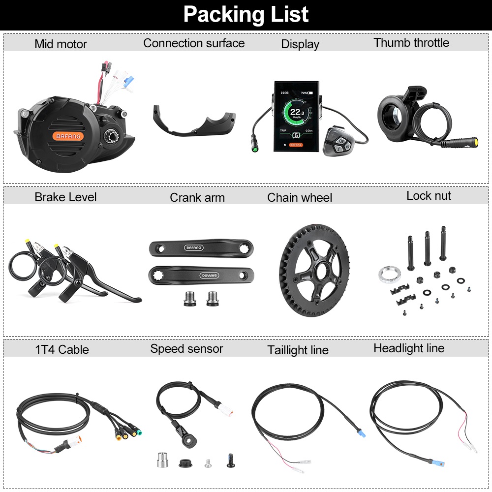 Bafang M620 G510 48V 52V 1000W - Mid Drive Motor Kit 52V 1000W recension och pris