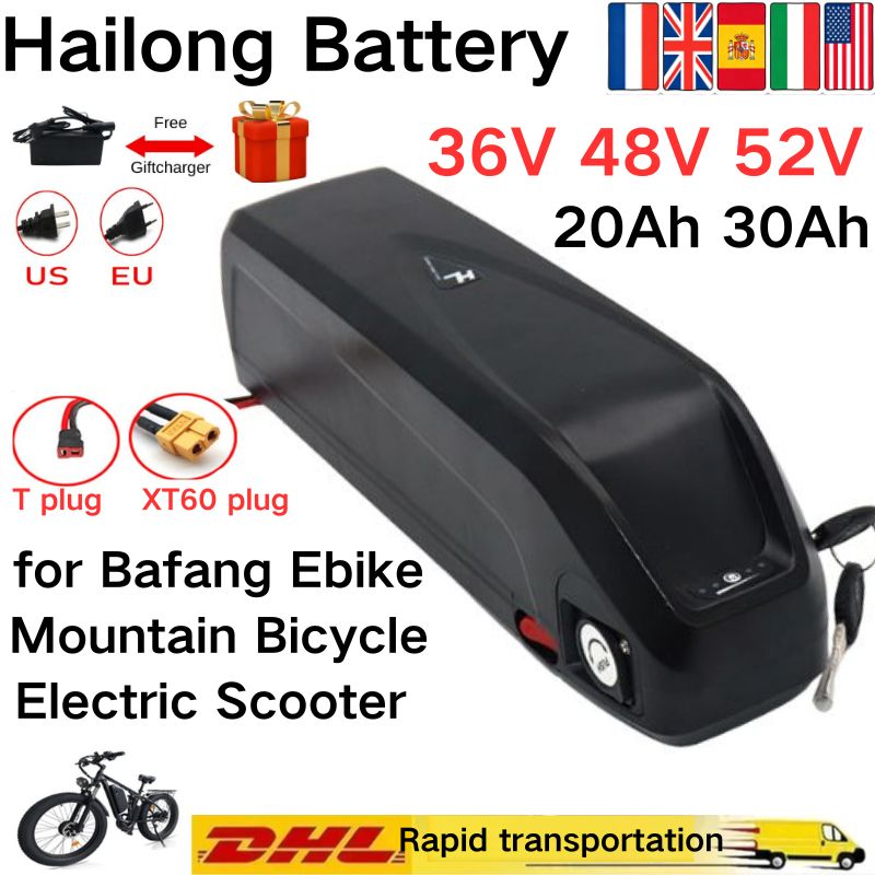 For Hailong Battery 36V 48V 52 - Ebike Battery 48V 20Ah Hailong recension och pris