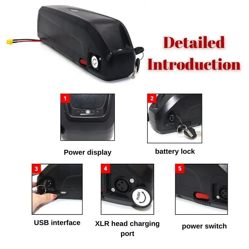 For Hailong Battery 36V 48V 52 - Ebike Battery 48V 20Ah Hailong recension och pris
