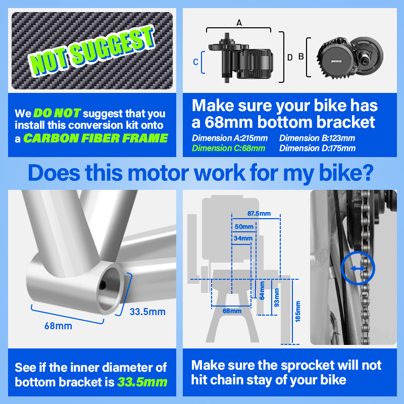 Bafang M325 M215 Mid Drive Mot - Bafang Bbs02B 48V 750W Mid Drive Kit recension och pris