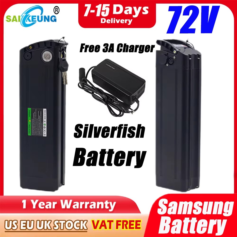 72V SilverFish Akku Accu Titan - Electric Bicycle Battery 72V 30Ah recension och pris